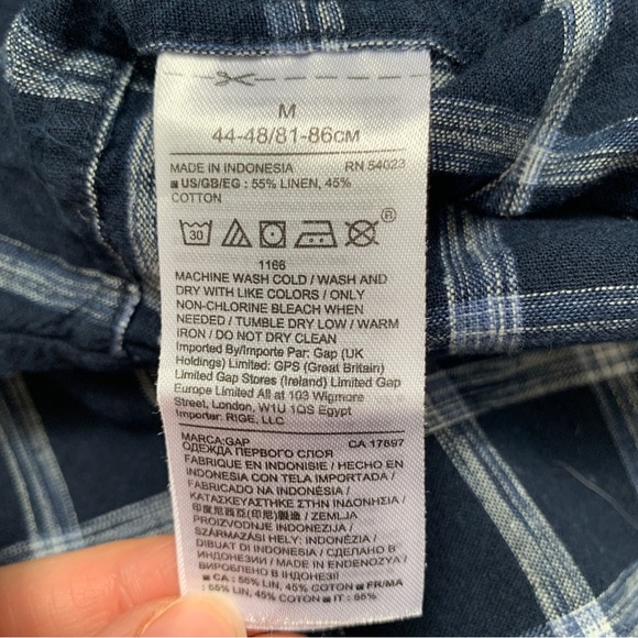 ✨2/30✨ Gap Standard Fit Linen Blend Shirt - Picture 5 of 5